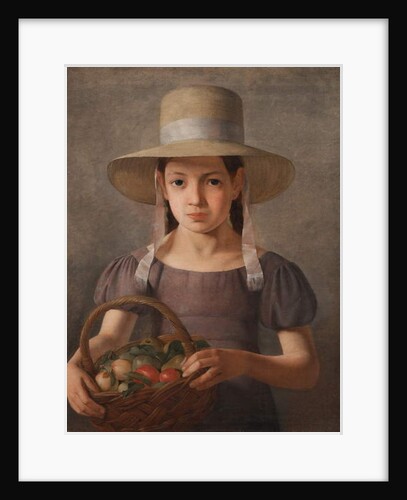 Girl with Fruit in a Basket, c.1827 by Constantin Hansen