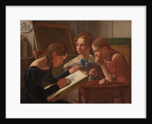 Three Young Girls. The Artist's Sisters: Alvilde, Ida and Henriette, 1827 by Constantin Hansen