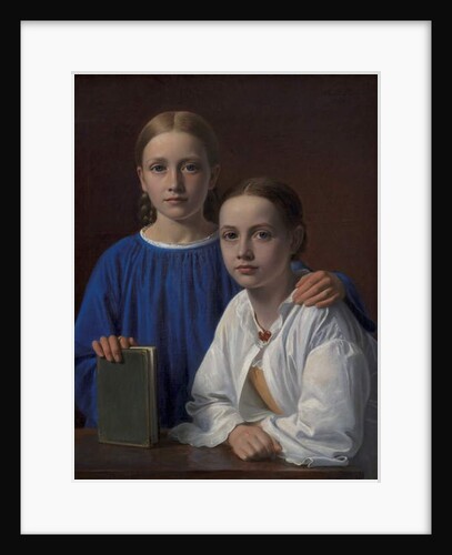 Meta Magdalene Hammerich and the Artist's Daughter Kristiane Konstantin Hansen, 1861 by Constantin Hansen