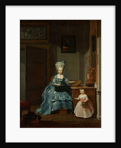 Susanna van Collen née Mogge and her daughter, 1776 by Hermanus Numan