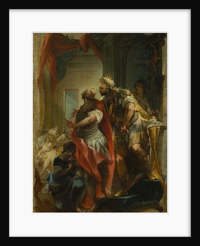 Saint Sampson with the Emperor Justinian, c.1750 by Johann Wolfgang Baumgartner