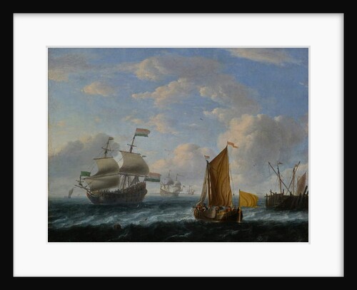 Dutch Warships by Ludolf I Backhuysen