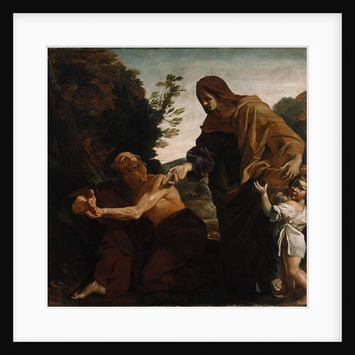 Elijah Receiving Bread from the widow of Zarepath, 1621-24 by Giovanni Lanfranco