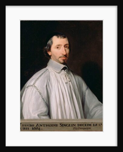 Antoine Singlin, c.1646 by Philippe de Champaigne