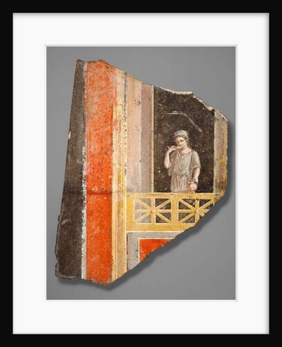 Fragment of a Woman on a Balcony, 10 B.C- 14 A.D by Roman