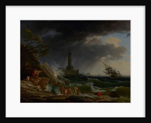 A Storm on a Mediterranean Coast, 1767 by Claude Joseph Vernet