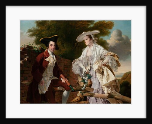 Portrait of Peter Perez Burdett and His First Wife Hannah, 1765 by Joseph Wright of Derby