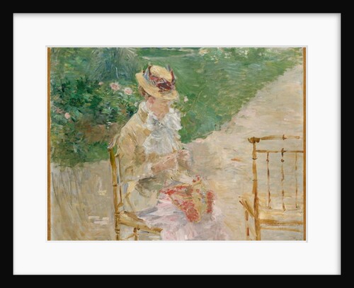 Young Woman Knitting, c.1883 by Berthe Morisot