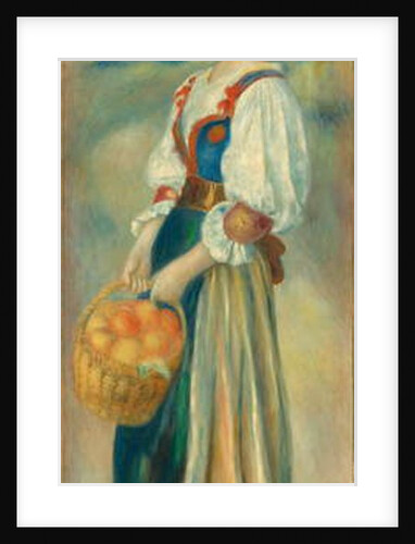 Girl with a Basket of Oranges, c.1889 by Pierre Auguste Renoir