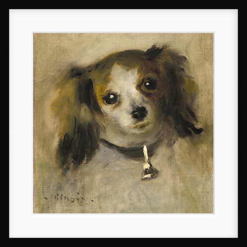 Head of a Dog, 1870 by Pierre Auguste Renoir