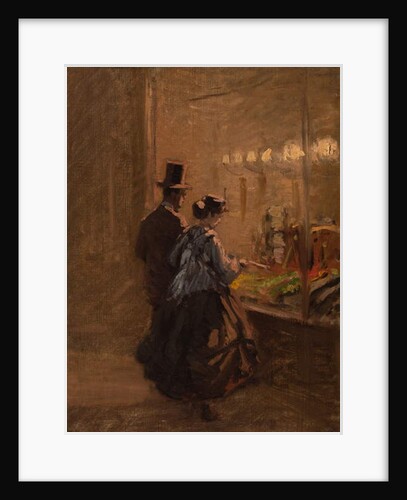 In front of a Shop, 1866 by Viktor Barvitius