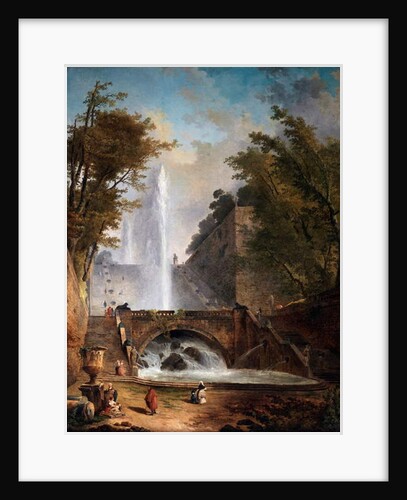 Stair and Fountain in the Park of a Roman Villa, c. 1770, Oil painting by Hubert Robert