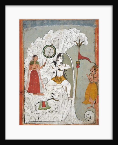 Shiva Bearing the Descent of the Ganges River by Indian School