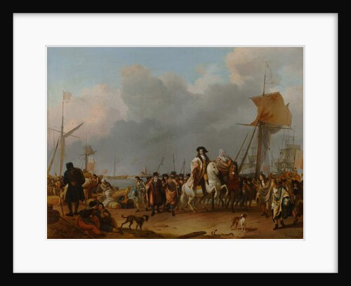 The Arrival of Stadholder-King Willem III in the Oranjepolder on 31 January 1691, 1692 by Ludolf I Backhuysen