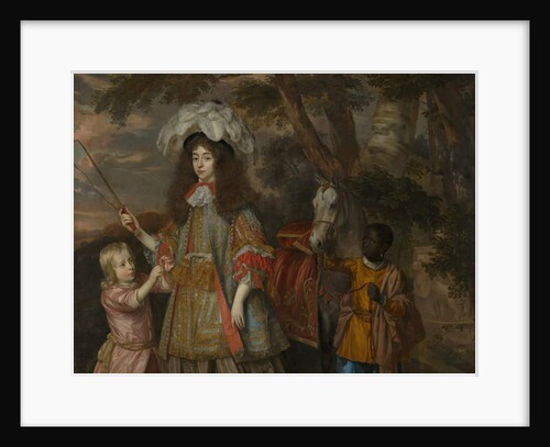 Portrait of Maria of Orange with Hendrik van Zuijlestein and a Servant, 1665 by Jan Mytens or Mijtens