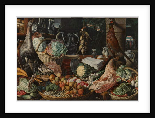 Kitchen Scene with Christ at Emmaus, c.1560-65 by Joachim Beuckelaer or Bueckelaer