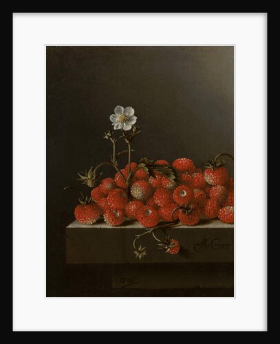 Still Life with Wild Strawberries, 1705 by Adrian Coorte