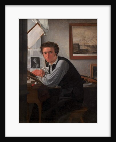 Copperplate Engraver Carl Edward Sonne, c.1826 by Ditlev Conrad Blunck
