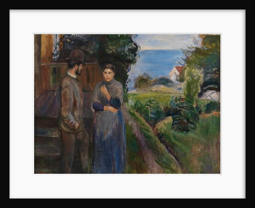 Evening Talk, 1889 by Edvard Munch