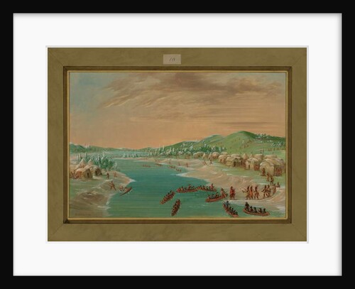 La Salle and Party Arrive at the Village of the Illinois, January 1st 1680, 1847-48 by George Catlin