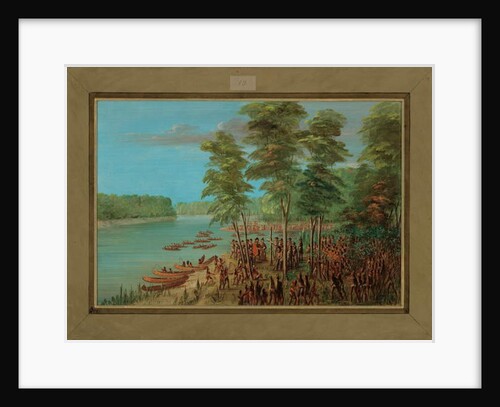 La Salle Taking Possession of the land at the Mouth of the Arkansas, March 10th 1682, 1847-48 by George Catlin