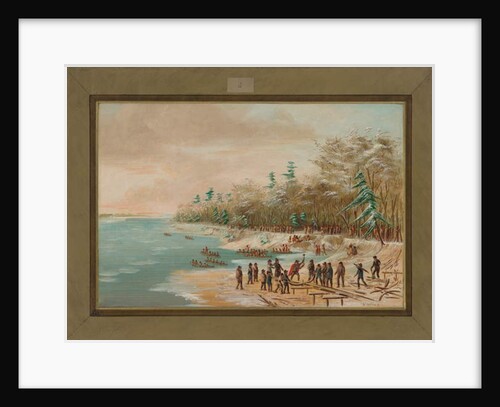 La Salle Driving the First Bolt for the Griffin, January 26th 1679, 1847-48 by George Catlin