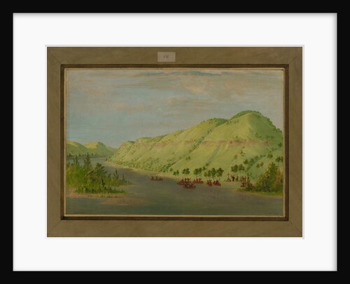 Father Hennepin leaving the Mississippi to Join la Salle, May 8th 1680, 1847-48 by George Catlin