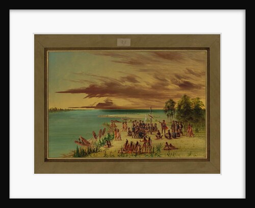 La Salle Claiming Louisiana for France, April 9th 1682, 1847-48 by George Catlin