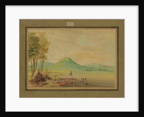 Expedition Encamped on a Texas Prairie, April 1686, 1847-48 by George Catlin