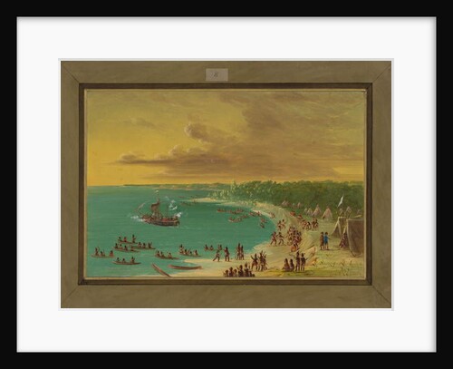 First Sailing of the Griffin on Lake Erie, August 7th 1679, 1847-48 by George Catlin