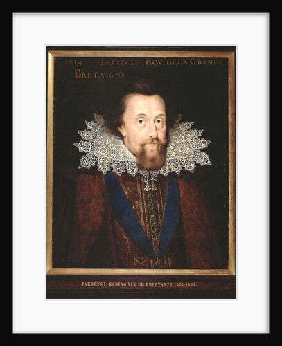 Portrait of James I, King of England, 1614 by Dutch School