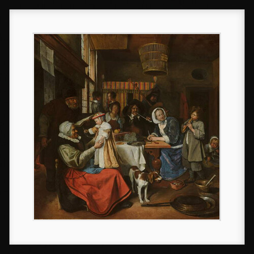 As the Old Sing, so Pipe the Young, c.1663-5 by Jan Havicksz. Steen