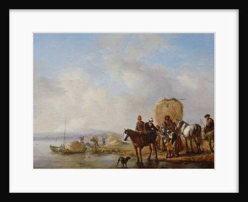 The Hay Wagon, after c.1650 by Philips Wouwermans or Wouwerman