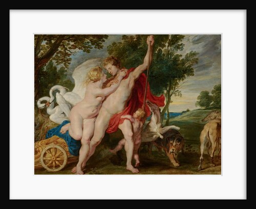 Venus Trying to Restrain Adonis from Departing for the Hunt, c.1600-1700 by Peter Paul Rubens
