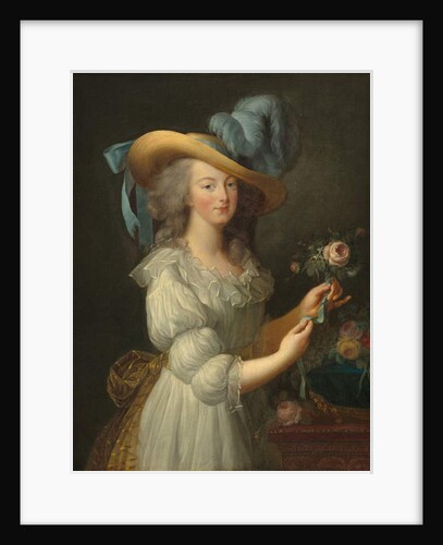 Marie-Antoinette dans une robe en mousseline, années 1780 by Elisabeth Louise Vigee-Lebrun