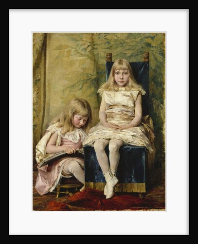 Hildegard and Alfhild Tamm, 1882 by Hildegard Katerina Thorell