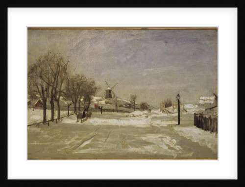 Winter. View of Eriksberg, Stockholm, c.1880 by Carl Skanberg