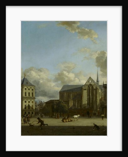 Dam Square with Nieuwe Kerk and Koninklijk Paleis, 1668 by Jan van der Heyden