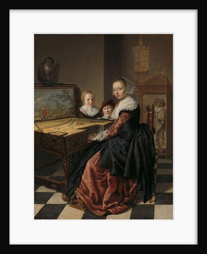Woman playing the virginal, 1630-40 by Jan Miense Molenaer
