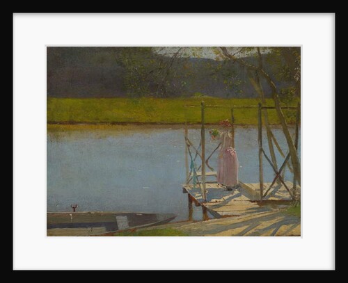 Woman beside a boat, c.1875-85 by Laszlo Mednyanszky