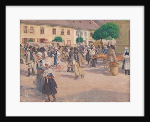 Myjava market, 1903 by Milos Jiranek