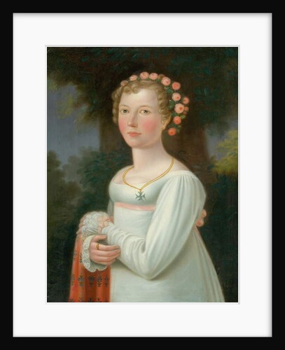 Girl in a white dress, 1800-20 by European School