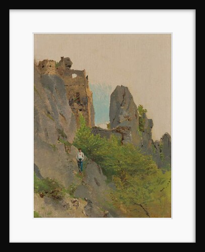 View of the Súľovské ruins, 1875-85 by Laszlo Mednyanszky