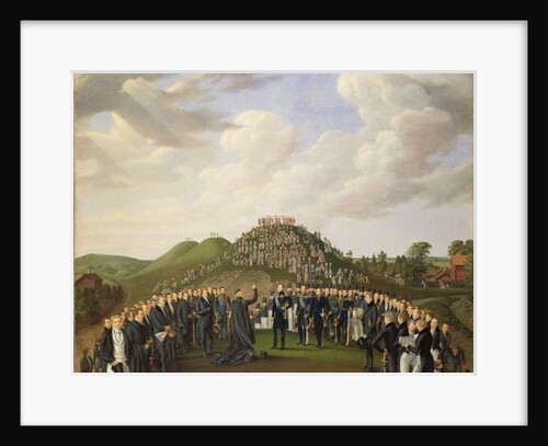 King Carl XIV Johan of Sweden Visiting the Mounds at Old Uppsala in 1834, 1836 by Johan Way