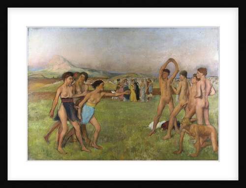 Little Spartan Girls provoking Boys, c.1860 by Edgar Degas