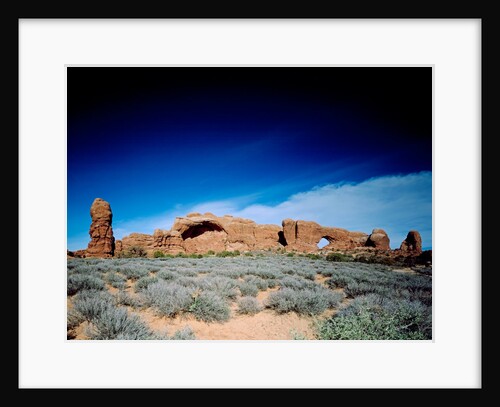 North window and Park Avenue, Arches National Park, Utah by Anonymous