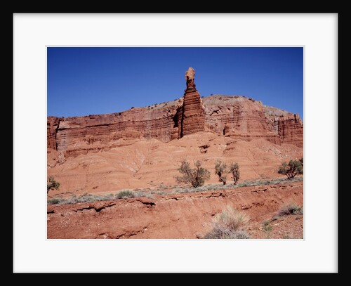 Chimney Rock of Capitol Reef National Park, Utah by Anonymous