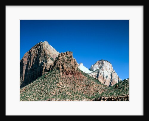 Rock towers at Zion National Park, Utah by Anonymous