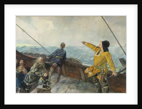 Leiv Eirikson discovering America, 1893 by Christian Krohg