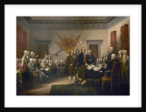 Signing the Declaration of Independence, July 4th, 1776 by John Trumbull